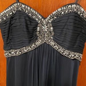 Navy blue prom dress